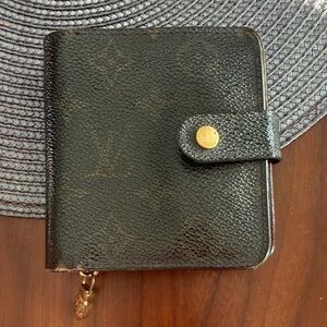 Louis Vuitton Black Monogram Compact Wallet